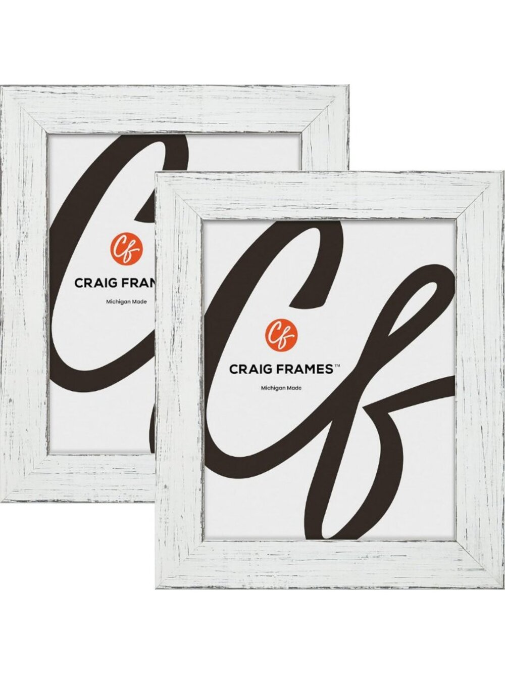 Rustic Farmhouse White Picture Frames, 16x21 Inches, Set of 2 - Home Decor